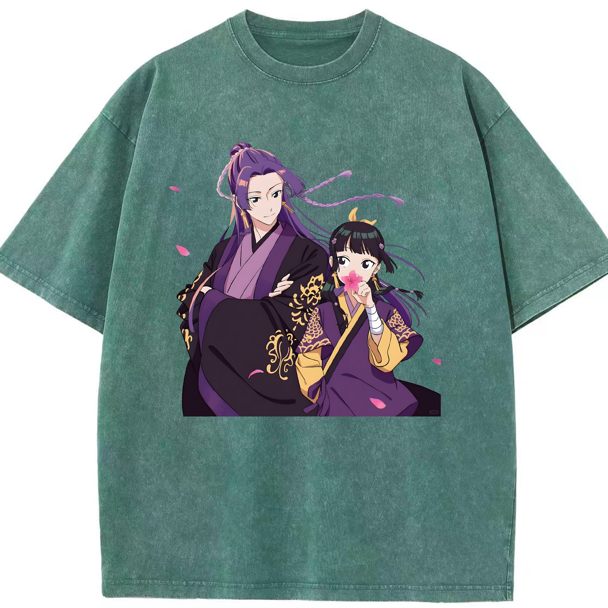 （画像用） 薬屋のひとりごと The Apothecary Diaries 綿100% ヴィンテージ風 半袖Tシャツ（フロントプリント）